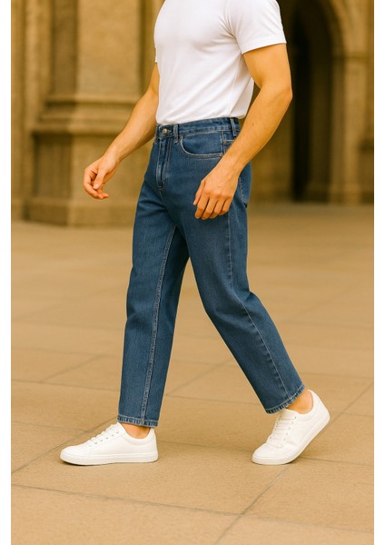 Dar Paça Erkek Yüksek Bel Kot Pantolon - Salaş Mom Jean C333 indirimleri