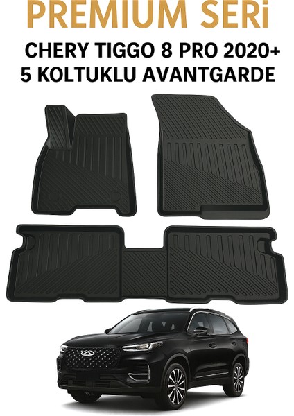 Chery Tiggo 8 Pro 2020+ 5 Koltuklu Avantgarde 3D Oto Paspas Premium fiyatları