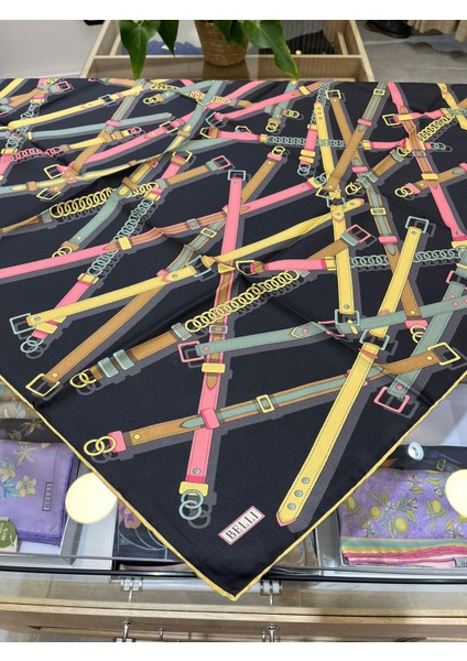 Saf Ipek Eşarp 4200D (T)-01 Siyah fırsatları