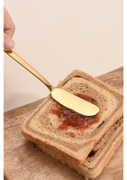 304 L Çelik Gold Renk Tereyağ Reçel Kahvaltı Bıçağı CIN750SR modelleri