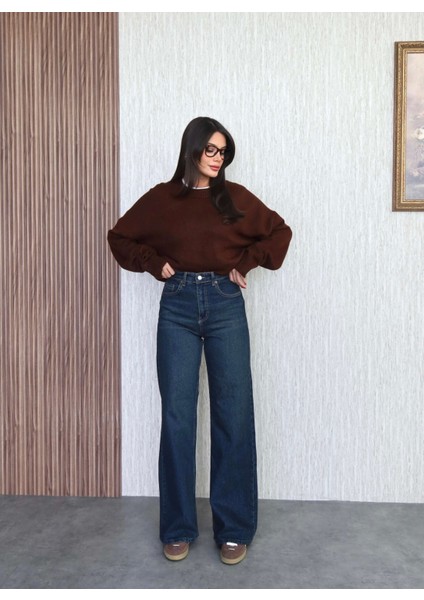 Likralı Straight Jean