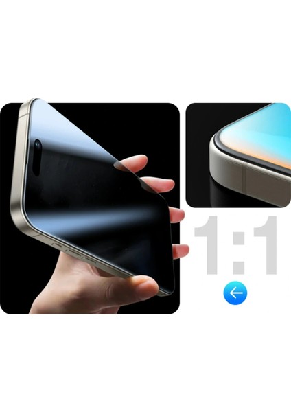 iPhone 17 Pro / 17 / 16 Pro Hayalet-Gizli Cam Ekran Koruyucu Premium 7x Güçlendirilmiş Kolay Uygulama Aparatıyla fırsatları