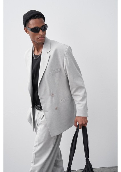 Rahat Kalıp Kruvaze Takım Elbise Gri modelleri