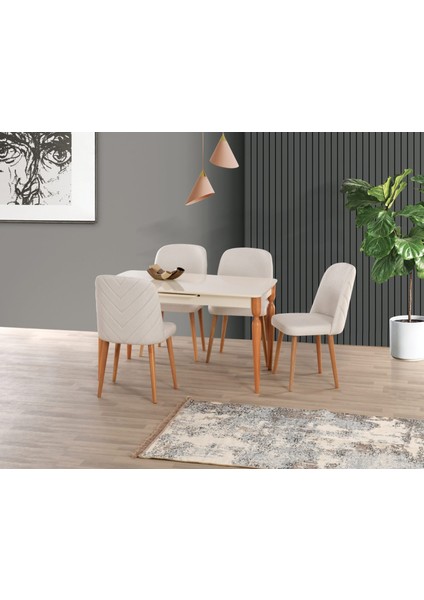 Uyar (Sadece Masa) Ekru Highgloss 80*160+30 Eliz Açılabilir Masa fiyatları