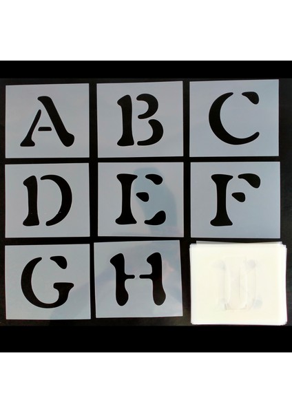 Ada Sanatsal Stencil Harf Boyama Şablonu X001 fırsatları