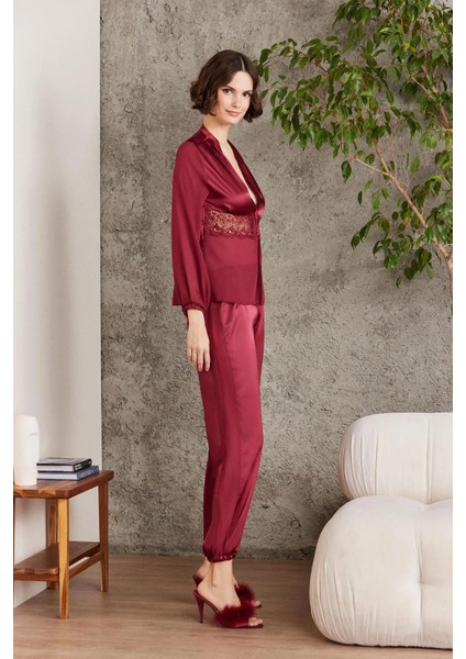 Kadın Saten Gecelik & Sabahlık & Pijama Takımı & Şortlu Takım Terlik Hediyeli Çeyiz Set indirimleri