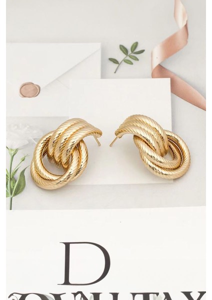 Gold Bijuteri Retro Tarz Kadın Mini Halka Küpe EV18SR fiyatları