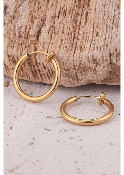 16 mm 2 Adet Çelik Gold Deliksiz Kulaklar Için Kapama Küpe EV25SR-16 fiyatları