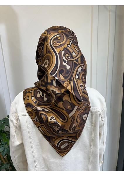 Saf Ipek Eşarp 4222D (T)-89 Kahve fiyatları