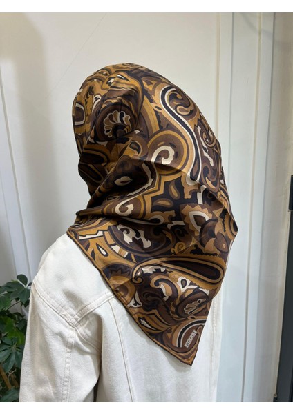 Saf Ipek Eşarp 4222D (T)-89 Kahve modelleri