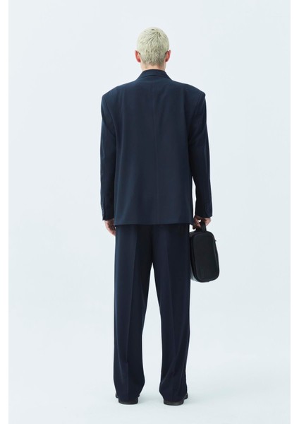 Rahat Kalıp Kruvaze Takım Elbise Lacivert modelleri