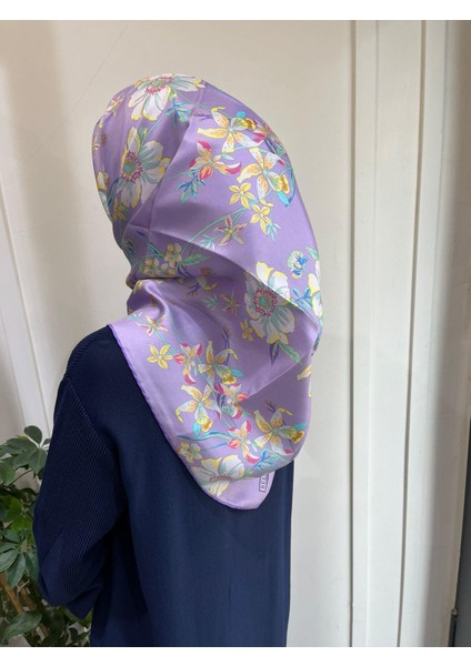 Saf Ipek Eşarp 4210D (T)-50 Lila fiyatları