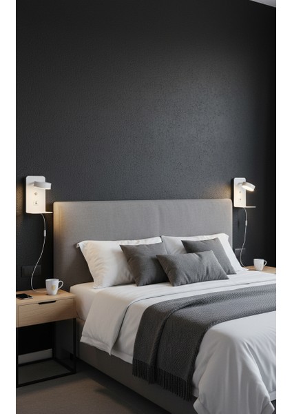 Reading Usb - TYPE C Yatak Başı Led Aplik 24 x 14 cm modelleri