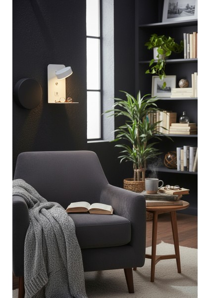 Reading Usb - TYPE C Yatak Başı Led Aplik 24 x 14 cm indirimleri