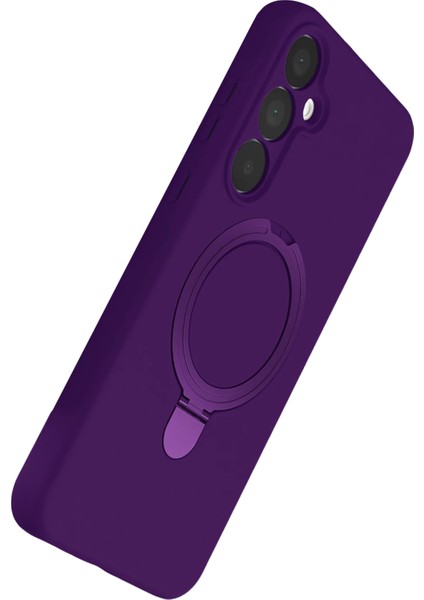 More-Tr Newface Samsung Galaxy A25 5g Regal Magsafe Standlı Kapak - Derin Mor modelleri