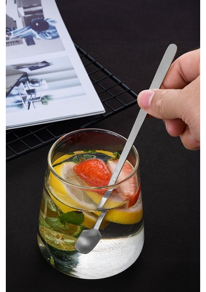304 Çelik 21 cm Kokteyl Karıştırma Kahve Latte Karıştırma Barmen Kaşığı CIN761BY fiyatları