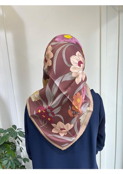 Saf Ipek Eşarp 4219D (T)-51 Kızıl Kahve fiyatları