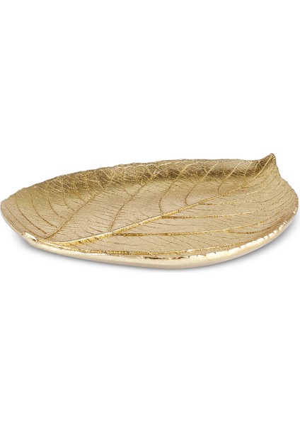 Leaf Dekoratif Tabak Gold 24X18X2,5 cm fırsatları