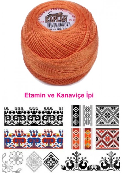 Kaplan Etamin ve Kanaviçe Ipi 8 No Kod/renk: 244 - fiyatları