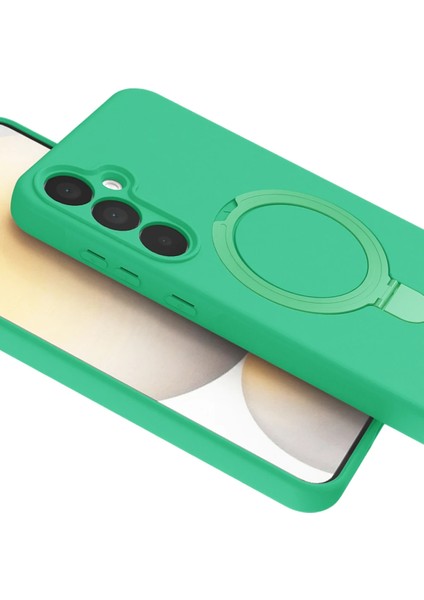More-Tr Newface Samsung Galaxy A15 4g Regal Magsafe Standlı Kapak - Yeşil fırsatları