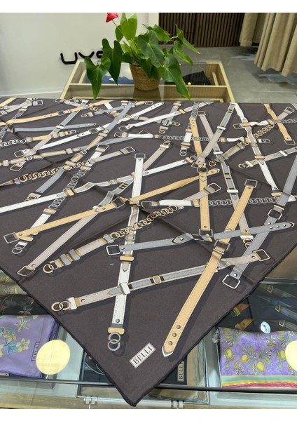 Saf Ipek Eşarp 4200D (T)-35 Kahve fırsatları