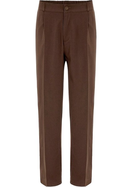 Rahat Kalıp Kruvaze Takım Elbise Açık Kahve indirimleri