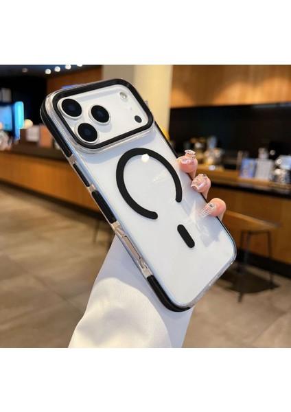 iPhone 17 Pro Max Kılıf Manyetik Şarj Özellikli Arcylic Transparan Kapak fiyatları