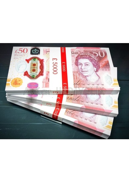 1 Deste 50 Sterlin Banknot Pound Para Geçersiz Paralar Düğün Para Dizi Film ve Video Çekimleri Için Paralar fiyatları