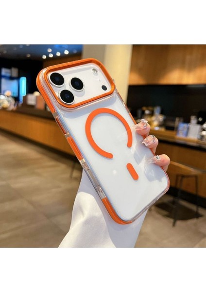 iPhone 17 Pro Kılıf Manyetik Şarj Özellikli Arcylic Transparan Kapak fiyatları