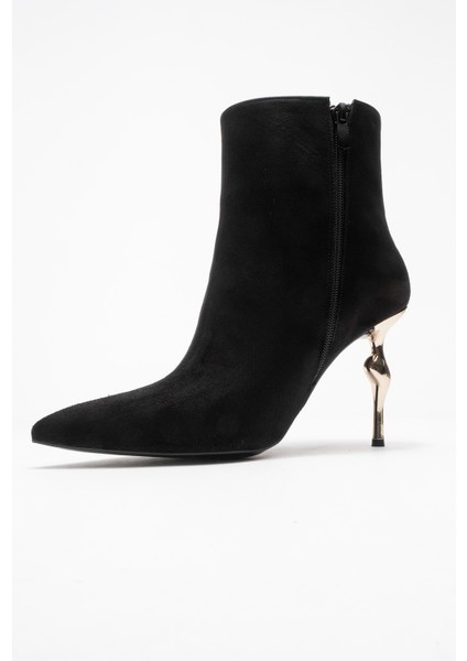 Crısta Siyah Süet Sivri Burunlu Kadın Topuklu Bot fırsatları