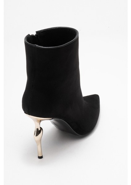Crısta Siyah Süet Sivri Burunlu Kadın Topuklu Bot indirimleri