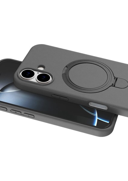 More-Tr Newface Apple Iphone 16 Plus Regal Magsafe Standlı Kapak - Titan Gri fiyatları