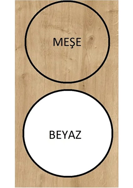 Riva Elbise Dolabı Üç Kapaklı Çekmeceli Dolap Gardırop /meşe/ Beyaz