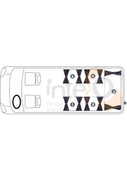 Fiat Doblo 1 2000-2010 Uyumlu Krem Raylı Oto Perde Takımı (Bagaj Tek-Sürgülü Çift Kapı) fiyatları