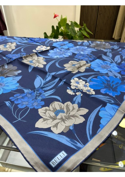 Saf Ipek Eşarp 4219D (T)-60 Lacivert fırsatları