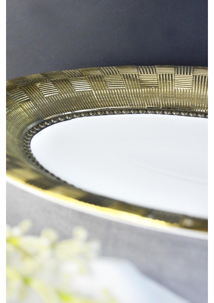 Servis Oval Stella Dama Gold 37 cm SER-800417 fiyatları