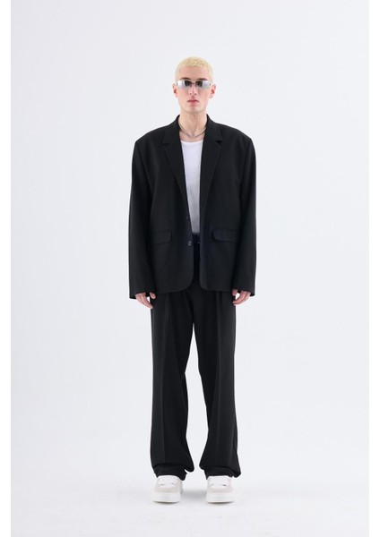 Klasik Oversize Takım Elbise Siyah