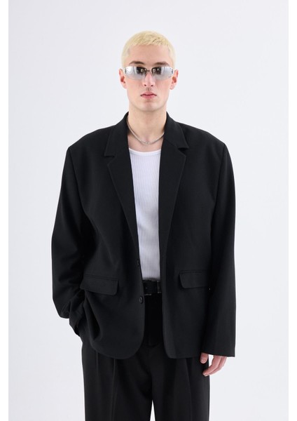 Klasik Oversize Takım Elbise Siyah indirimleri