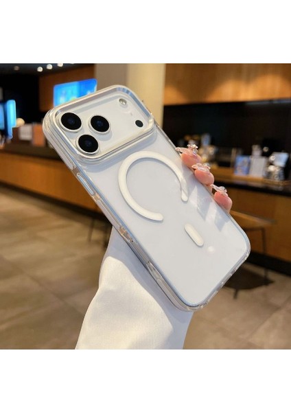 iPhone 17 Pro Kılıf Manyetik Şarj Özellikli Arcylic Transparan Kapak fiyatları
