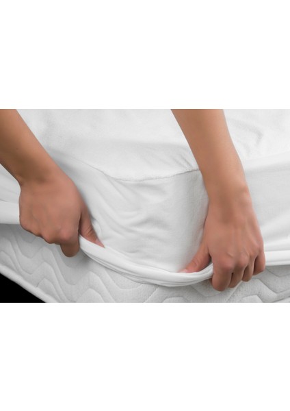 Pamuklu Fitted Yatak Koruyucu Alez Sıvı Geçirmez