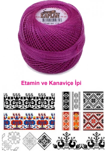 Kaplan Etamin ve Kanaviçe Ipi 8 No Kod/renk: 114 - fiyatları