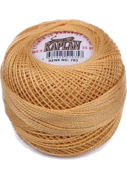 Kaplan Etamin ve Kanaviçe Ipi 8 No Kod/renk: 783 -