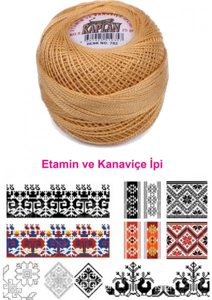 Kaplan Etamin ve Kanaviçe Ipi 8 No Kod/renk: 783 - fiyatları
