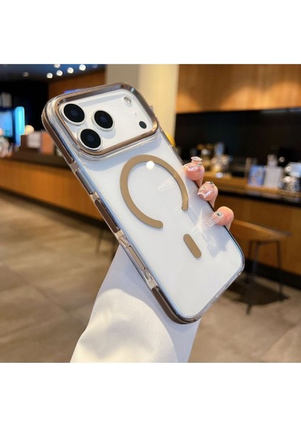 iPhone 17 Pro Kılıf Manyetik Şarj Özellikli Arcylic Transparan Kapak fiyatları