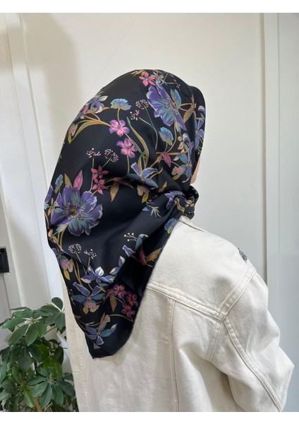 Saf Ipek Eşarp 4210D (T)-88 Siyah fırsatları