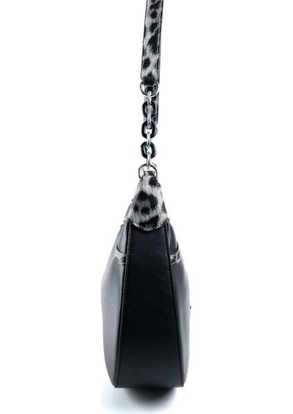 Leopar Siyah SP1255 Kadın Omuz Çantası modelleri