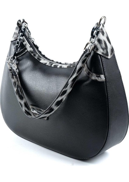 Leopar Siyah SP1255 Kadın Omuz Çantası indirimleri