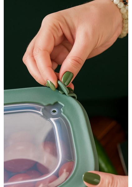 6'lı Mikrodalga ve Difriz Kullanımına Uygun Vakumlu Sızdırmaz Saklama Kabı Seti 2X(600-1100-1800 Ml) modelleri