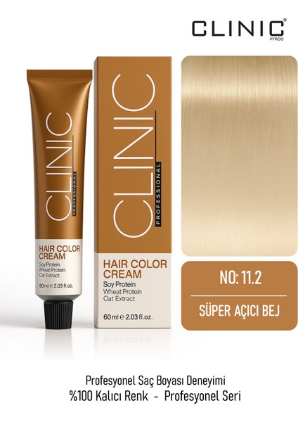 No: 11.2 Saç Boyası – Hair Color Cream 60 ml - Süper Açıcı Bej
