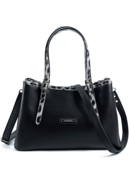 Leopar Siyah SP1252 Kadın El Çantası indirimleri